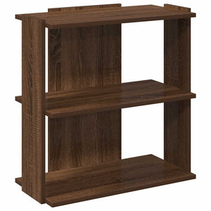 vidaXL Bookcase 3-Tier Brown Oak 60x30x60 cm Engineered Wood