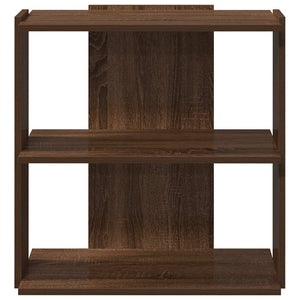 vidaXL Bookcase 3-Tier Brown Oak 60x30x60 cm Engineered Wood