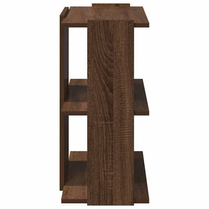 vidaXL Bookcase 3-Tier Brown Oak 60x30x60 cm Engineered Wood