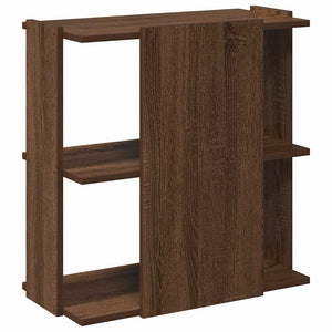 vidaXL Bookcase 3-Tier Brown Oak 60x30x60 cm Engineered Wood