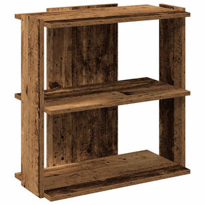 vidaXL Bookcase 3-Tier Old Wood 60x30x60 cm Engineered Wood