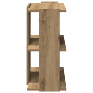 vidaXL Bookcase 3-Tier Artisan Oak 60x30x60 cm Engineered Wood