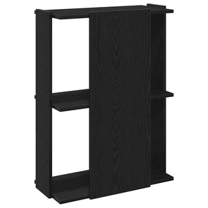 vidaXL Bookcase 3-Tier Black 60x30x80 cm Engineered Wood