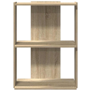 vidaXL Bookcase 3-Tier Sonoma Oak 60x30x80 cm Engineered Wood