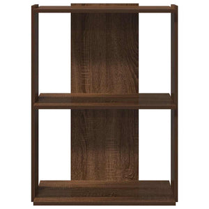 vidaXL Bookcase 3-Tier Brown Oak 60x30x80 cm Engineered Wood