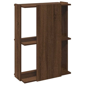 vidaXL Bookcase 3-Tier Brown Oak 60x30x80 cm Engineered Wood