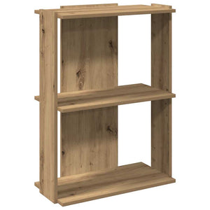 vidaXL Bookcase 3-Tier Artisan Oak 60x30x80 cm Engineered Wood