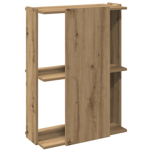 vidaXL Bookcase 3-Tier Artisan Oak 60x30x80 cm Engineered Wood