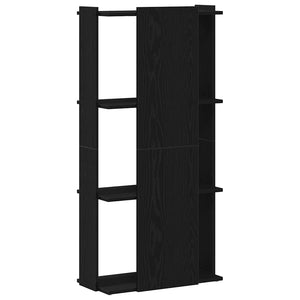 vidaXL Bookcase 3-Tier Black 60x30x120 cm Engineered Wood