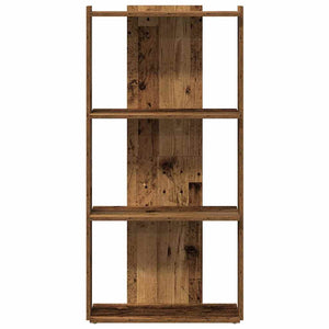 vidaXL Bookcase 3-Tier Old Wood 60x30x120 cm Engineered Wood