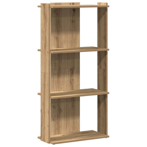 vidaXL Bookcase 3-Tier Artisan Oak 60x30x120 cm Engineered Wood