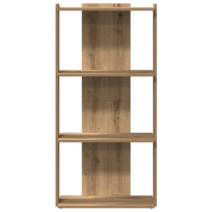 vidaXL Bookcase 3-Tier Artisan Oak 60x30x120 cm Engineered Wood