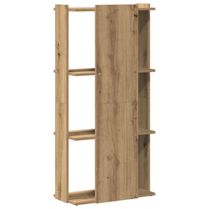 vidaXL Bookcase 3-Tier Artisan Oak 60x30x120 cm Engineered Wood