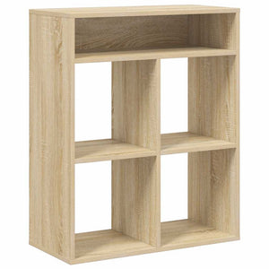 vidaXL Book Cabinet Sonoma Oak 66x31x80 cm Engineered Wood