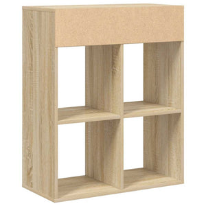 vidaXL Book Cabinet Sonoma Oak 66x31x80 cm Engineered Wood