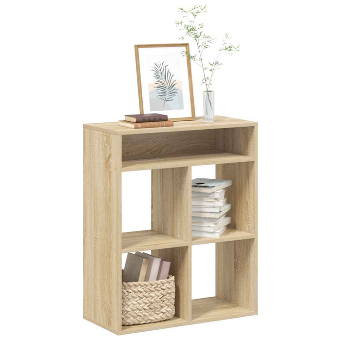 vidaXL Book Cabinet Sonoma Oak 66x31x80 cm Engineered Wood