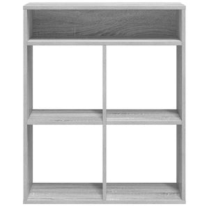 vidaXL Book Cabinet Grey Sonoma 66x31x80 cm Engineered Wood