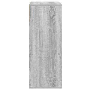 vidaXL Book Cabinet Grey Sonoma 66x31x80 cm Engineered Wood