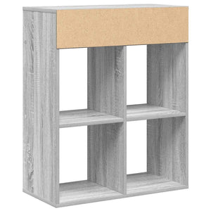 vidaXL Book Cabinet Grey Sonoma 66x31x80 cm Engineered Wood