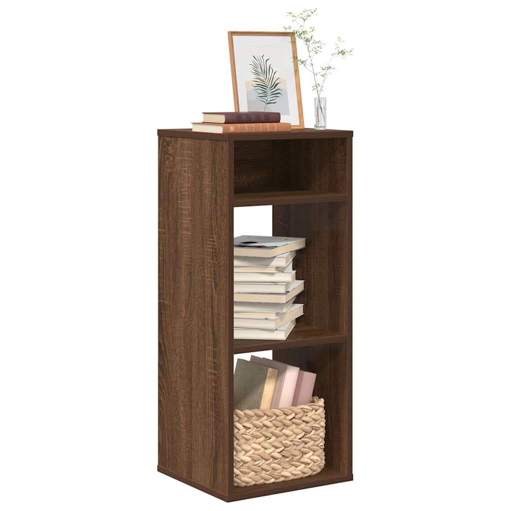 vidaXL Book Cabinet Brown Oak 34x31x80 cm Engineered Wood