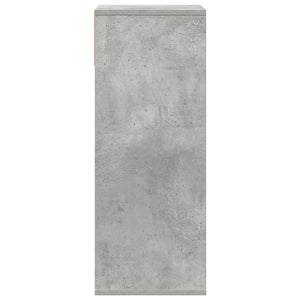 vidaXL Book Cabinet Concrete Grey 34x31x80 cm Engineered Wood