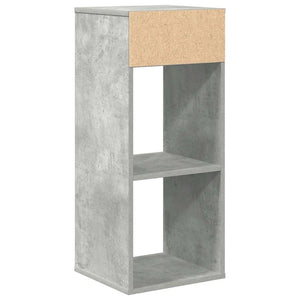 vidaXL Book Cabinet Concrete Grey 34x31x80 cm Engineered Wood