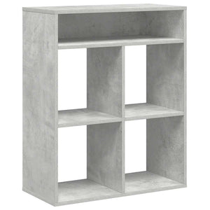 vidaXL Book Cabinet Concrete Grey 66x31x80 cm Engineered Wood