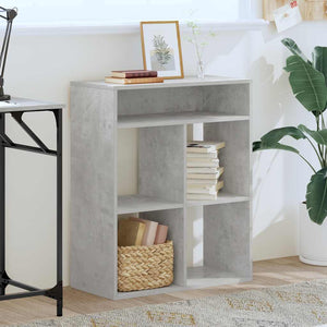 vidaXL Book Cabinet Concrete Grey 66x31x80 cm Engineered Wood