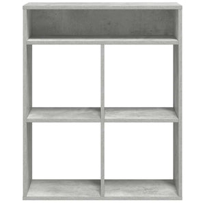 vidaXL Book Cabinet Concrete Grey 66x31x80 cm Engineered Wood