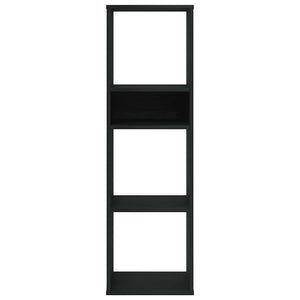 vidaXL Book Cabinet Black 34x31x112 cm Engineered Wood