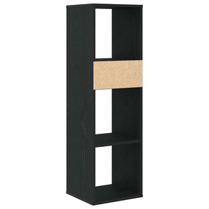 vidaXL Book Cabinet Black 34x31x112 cm Engineered Wood