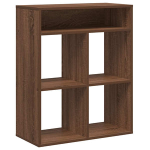 vidaXL Book Cabinet Brown Oak 66x31x80 cm Engineered Wood