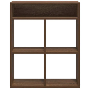 vidaXL Book Cabinet Brown Oak 66x31x80 cm Engineered Wood