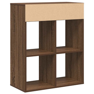 vidaXL Book Cabinet Brown Oak 66x31x80 cm Engineered Wood