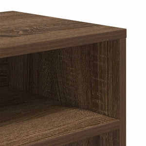 vidaXL Book Cabinet Brown Oak 66x31x80 cm Engineered Wood