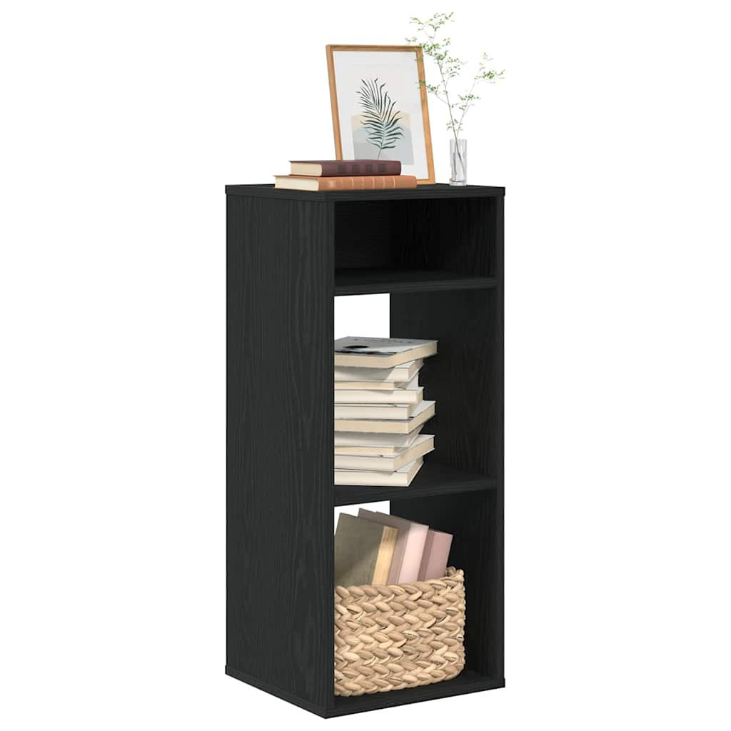 vidaXL Book Cabinet Black 34x31x80 cm Engineered Wood