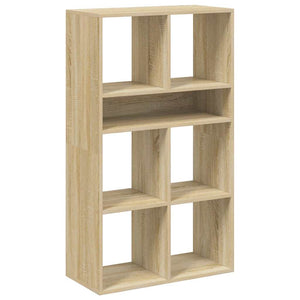 vidaXL Book Cabinet Sonoma Oak 66x31x112 cm Engineered Wood