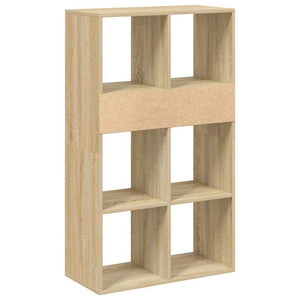 vidaXL Book Cabinet Sonoma Oak 66x31x112 cm Engineered Wood