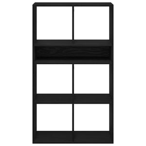 vidaXL Book Cabinet Black 66x31x112 cm Engineered Wood