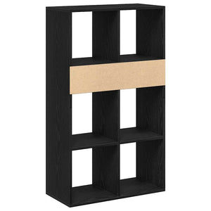 vidaXL Book Cabinet Black 66x31x112 cm Engineered Wood