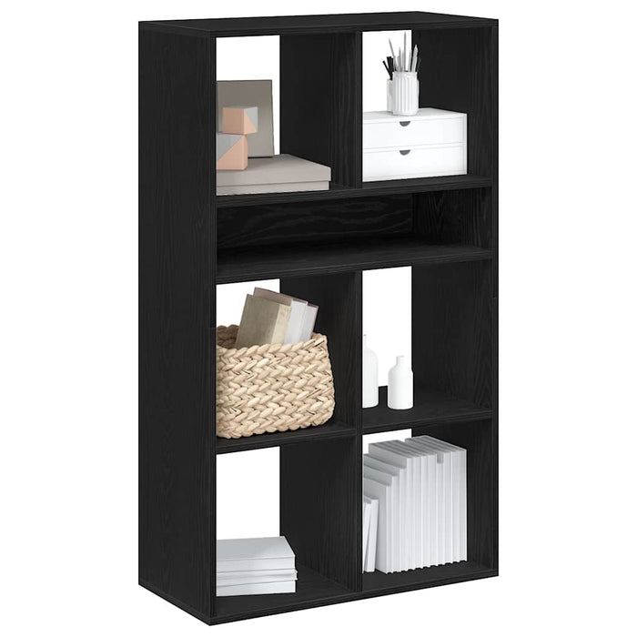 vidaXL Book Cabinet Black 66x31x112 cm Engineered Wood