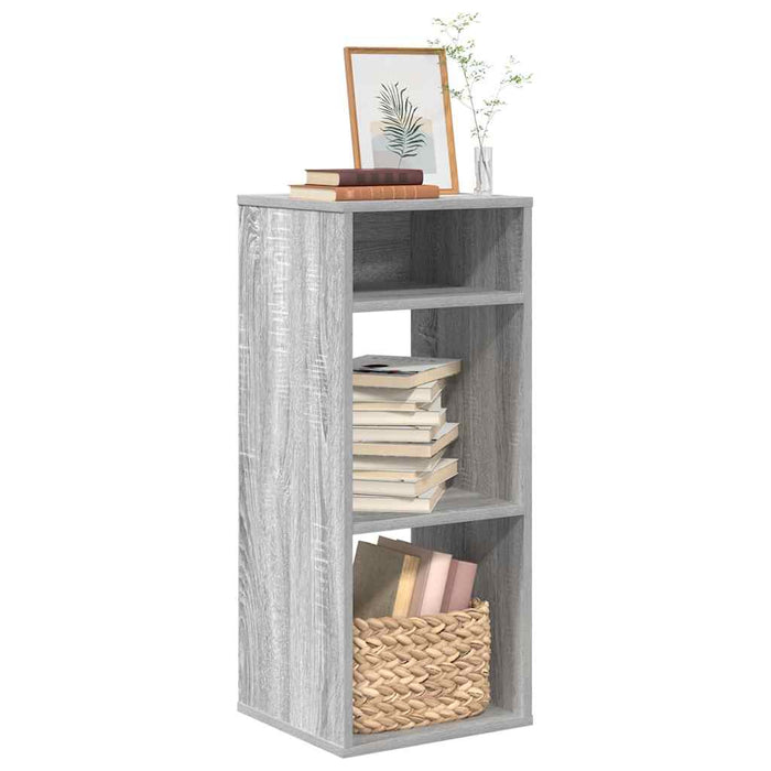 vidaXL Book Cabinet Grey Sonoma 34x31x80 cm Engineered Wood