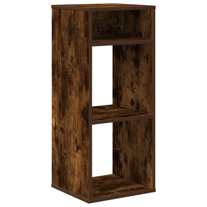 vidaXL Book Cabinet Smoked Oak 34x31x80 cm Engineered Wood