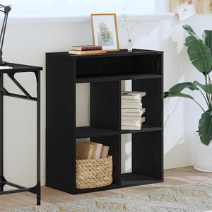 vidaXL Book Cabinet Black 66x31x80 cm Engineered Wood