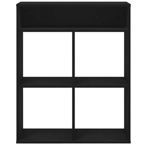 vidaXL Book Cabinet Black 66x31x80 cm Engineered Wood