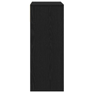 vidaXL Book Cabinet Black 66x31x80 cm Engineered Wood