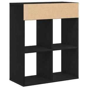 vidaXL Book Cabinet Black 66x31x80 cm Engineered Wood