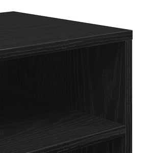 vidaXL Book Cabinet Black 66x31x80 cm Engineered Wood