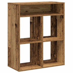 vidaXL Book Cabinet Old Wood 66x31x80 cm Engineered Wood