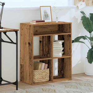 vidaXL Book Cabinet Old Wood 66x31x80 cm Engineered Wood